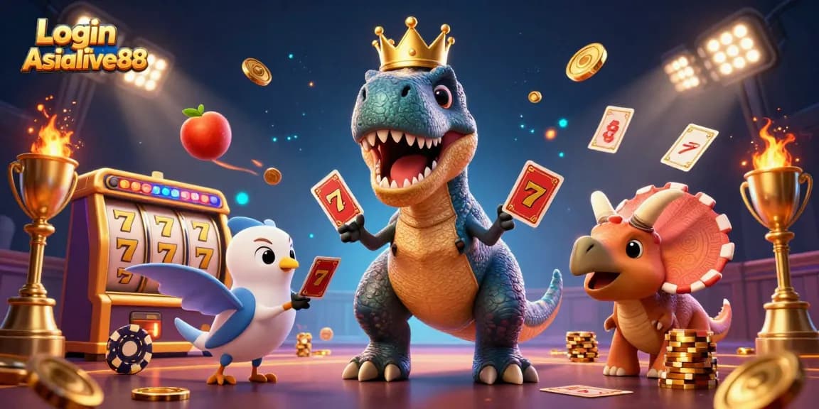 Capture the excitement of casino gaming with Login Asialive88 and colorful characters in action!