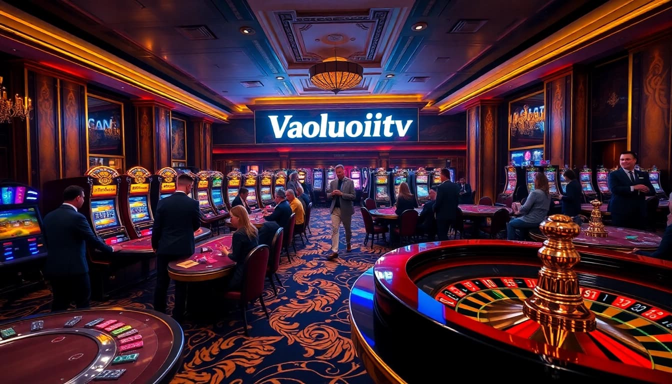 Experience high-stakes fun with Vaoluoitv at an elegant casino, rich in excitement and luxury.