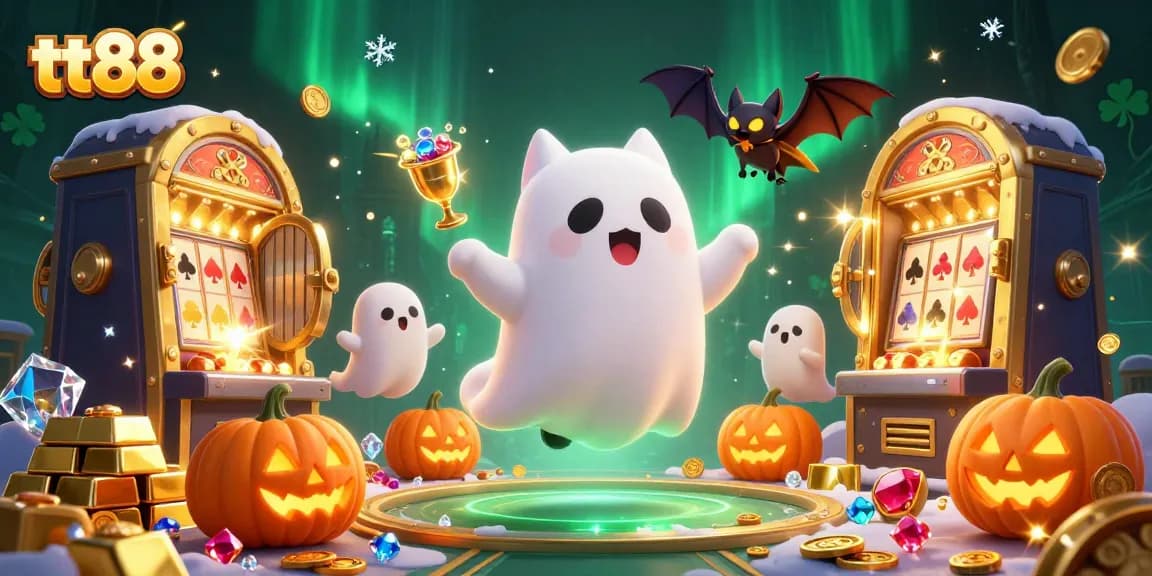 Engage in thrilling adventures at tt88, as ghost cats and treasures float in a haunted casino!
