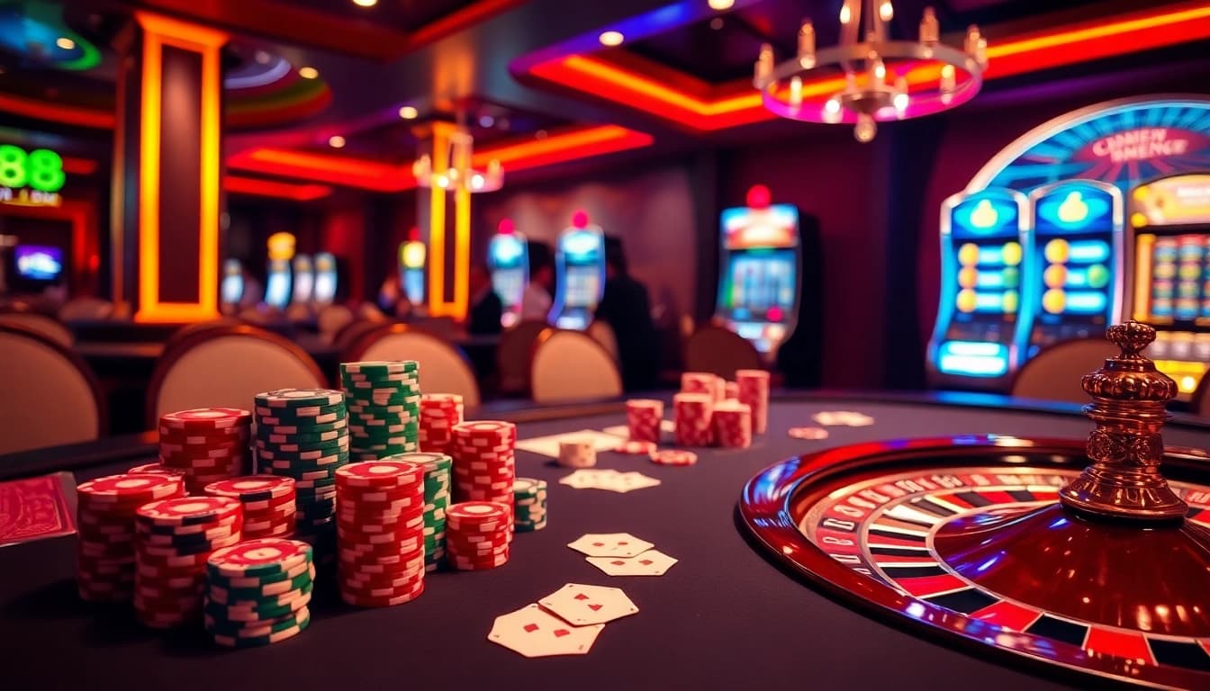 Experience the thrilling ambiance of gambling at uu8888 with vibrant tables and exciting gameplay.