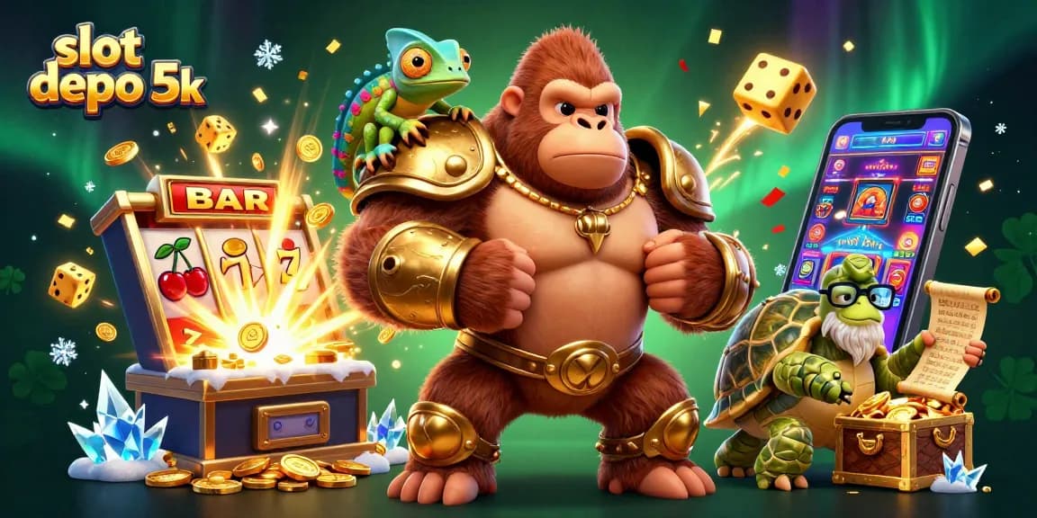 Engage with the vibrant slot depo 5k scene featuring dynamic gambling elements and lively characters.