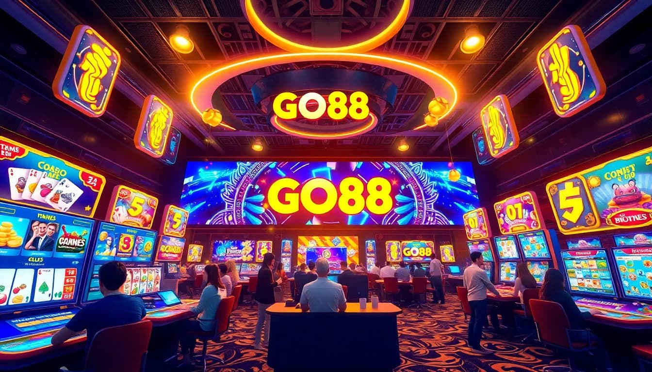 GO88 online gaming platform showcasing vibrant user interface and exciting gameplay.