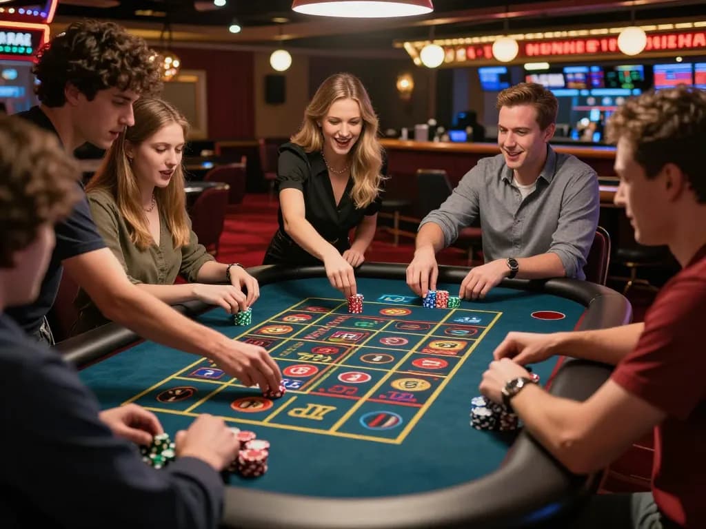 Amati pemain terlibat dalam permainan roulette yang mendebarkan di kasino IDN777.