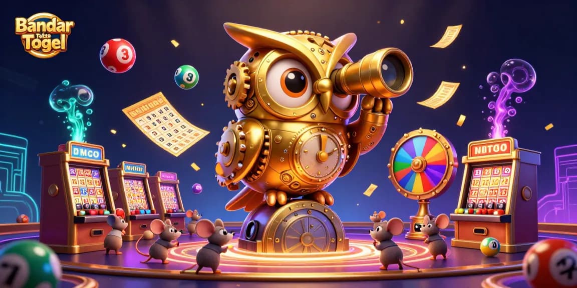 Experience thrilling wins at Bandar Toto Togel with vibrant lottery elements raining down in a captivating casino scene.