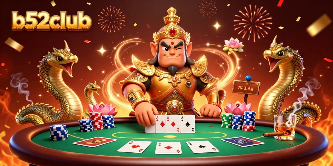 Engage with b52club's poker action featuring vibrant guardians and thrilling game elements.