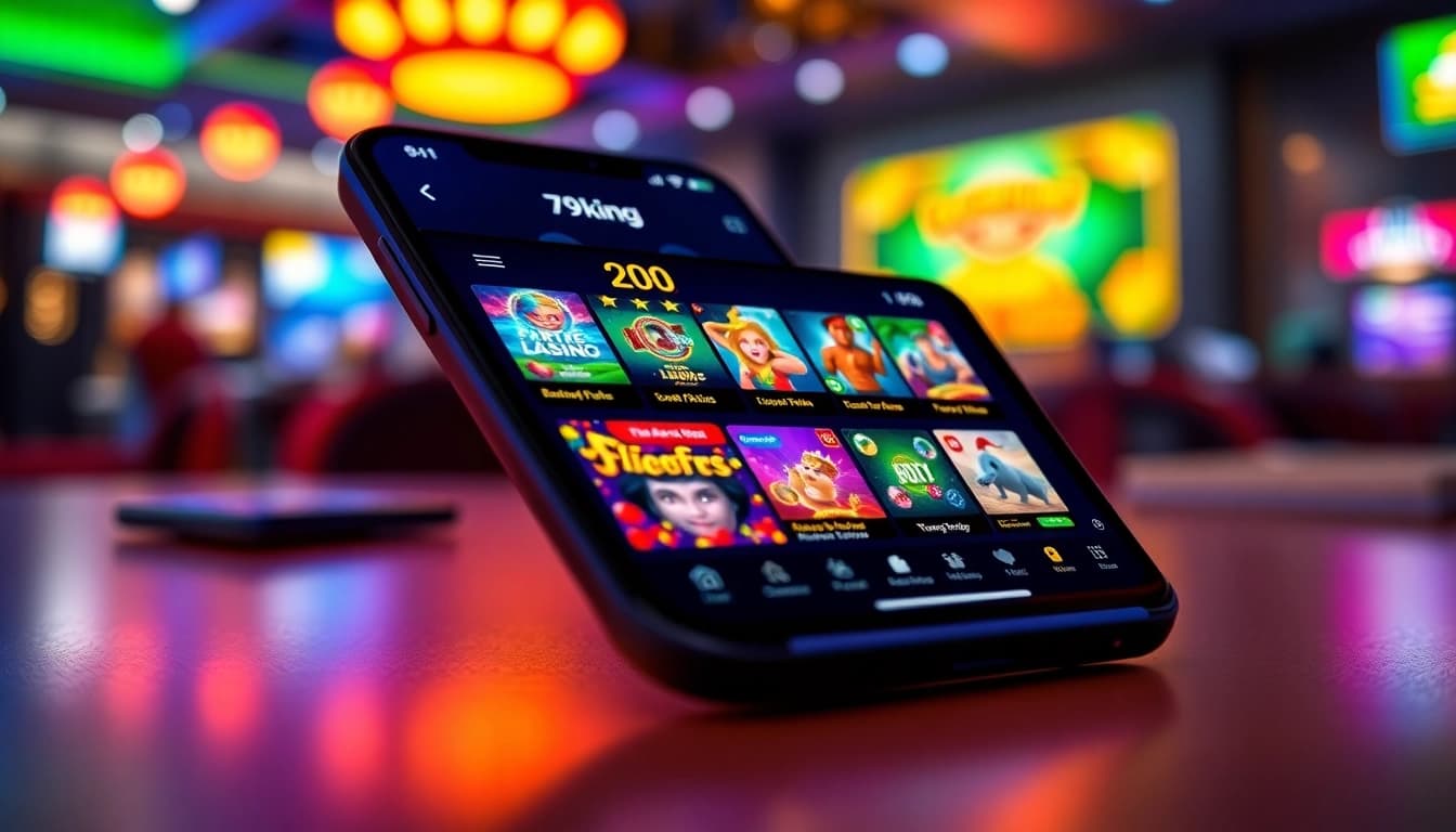 Engaging interface of the 79king gaming app highlighting vibrant game options for users.