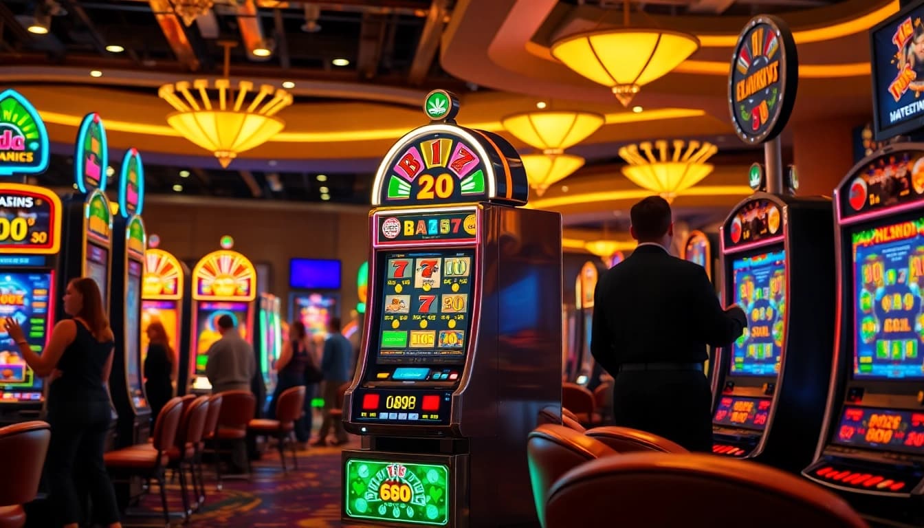 Menangkan permainan slot gacor dengan mesin cerah di kasino yang ramai.
