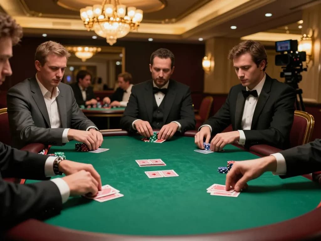 Players engaging in a high-stakes poker game at SC 88 casino.