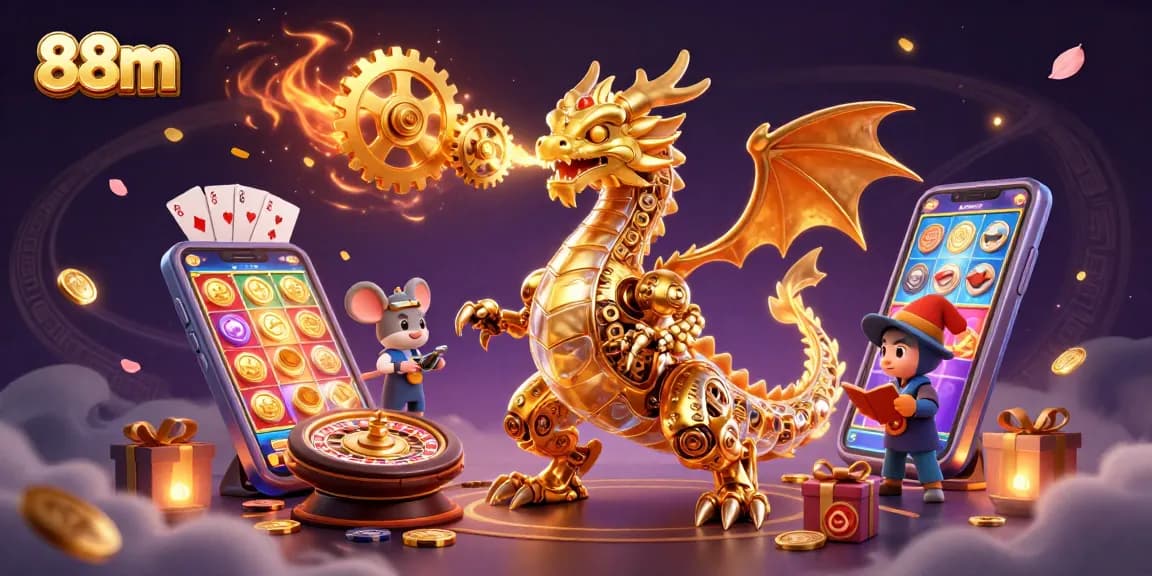 Experience thrilling gameplay with 88m's golden dragon, slot games, and lucky winnings.