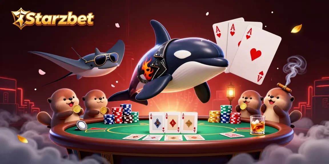 Starzbet offers a thrilling experience with dynamic betting elements showcased in a vibrant casino scene.