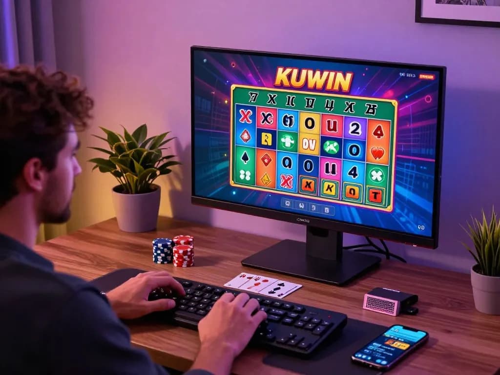 Engaging KUWIN online gaming experience with vibrant graphics and player excitement.