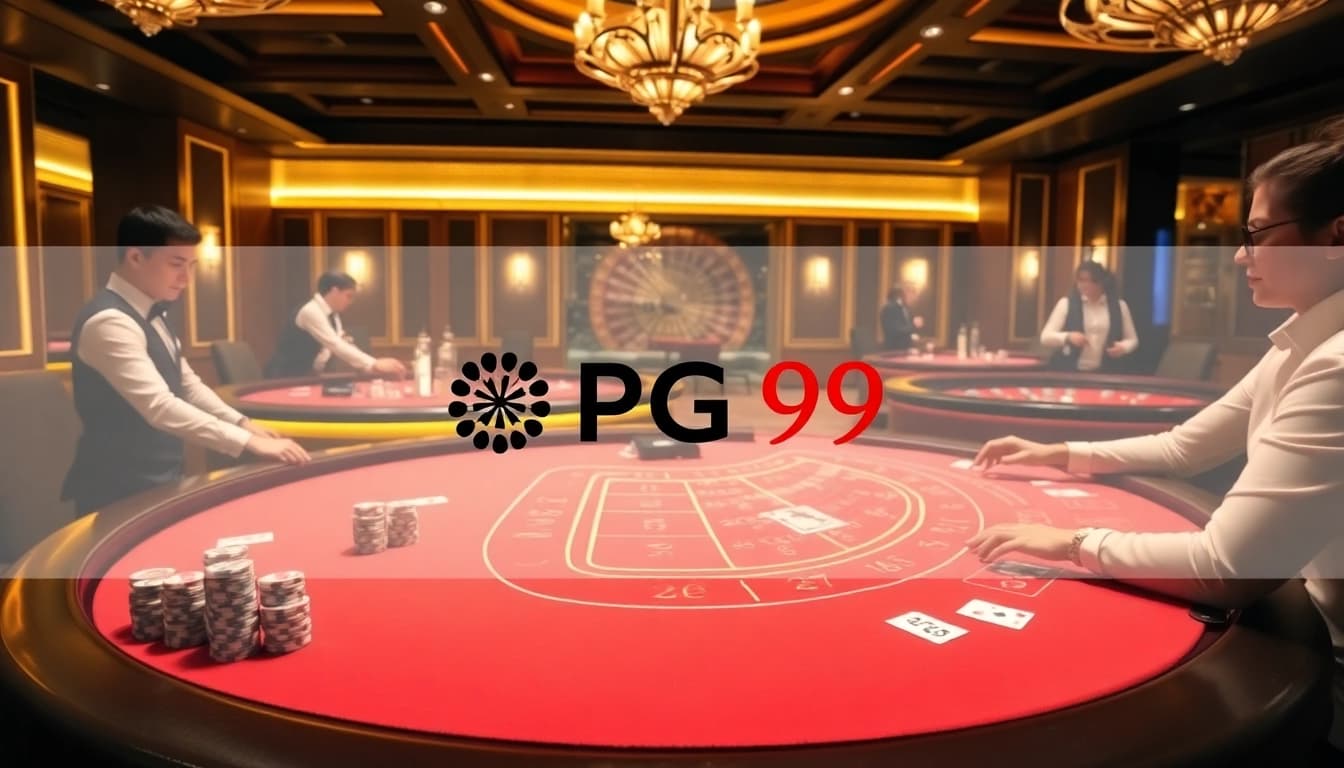 Experience thrilling games at PG99, where expert players engage at professional gambling tables.