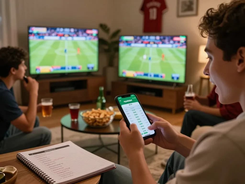 Experience the thrill of placing bets on nyalabet while enjoying a sports event with friends.
