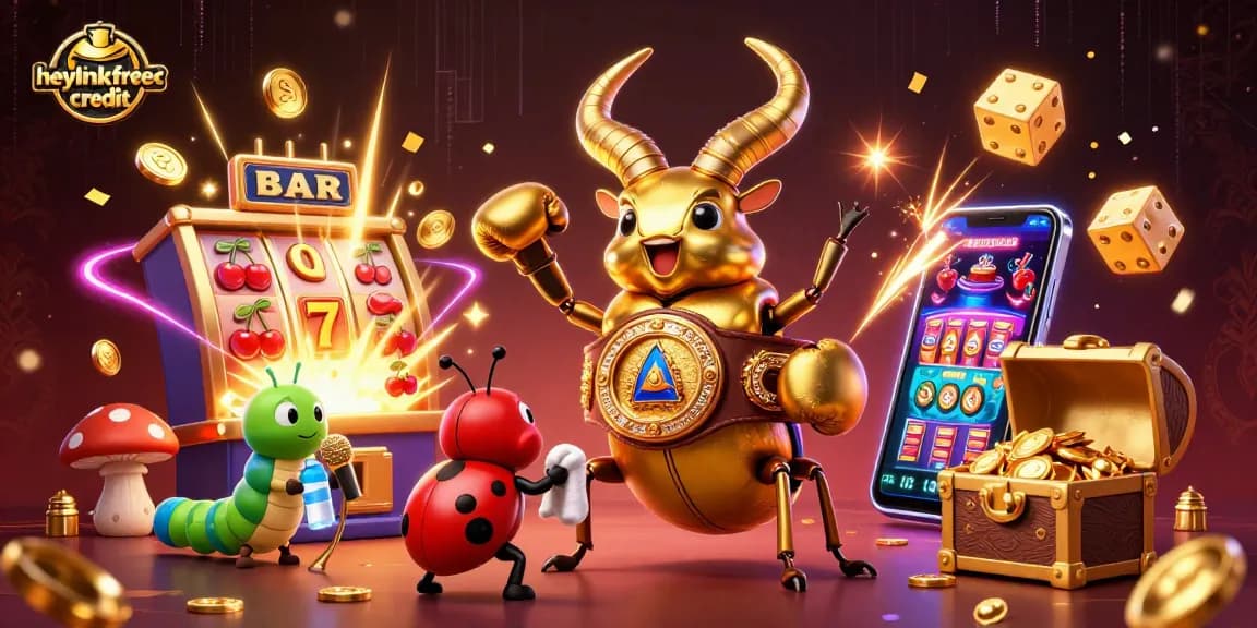 Engage in thrilling jackpot excitement with heylinkfreecredit showcasing vibrant casino elements.