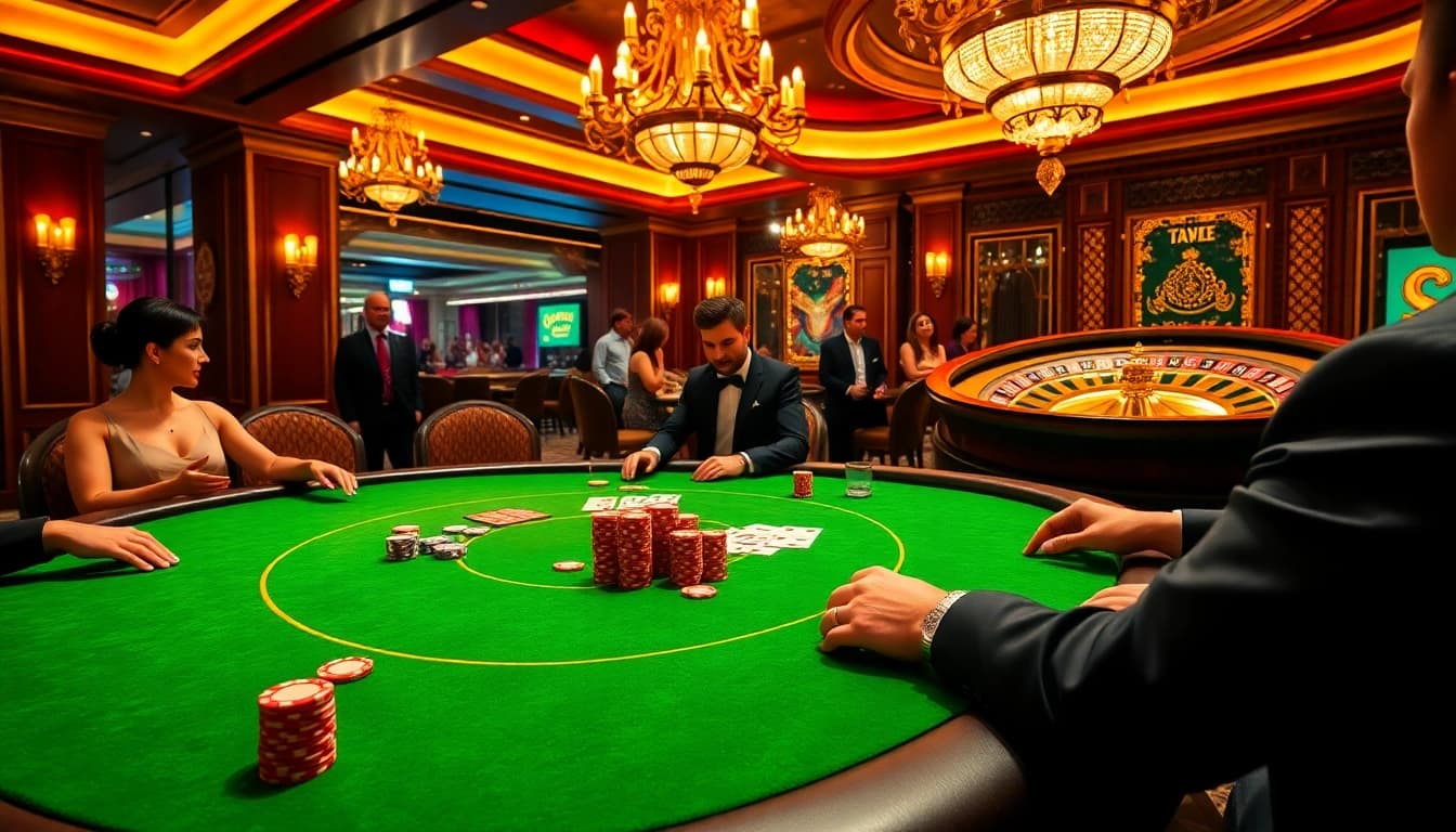 Experience high-stakes gaming with poker at https://jun88site.com/, capturing the thrill of casino excitement.