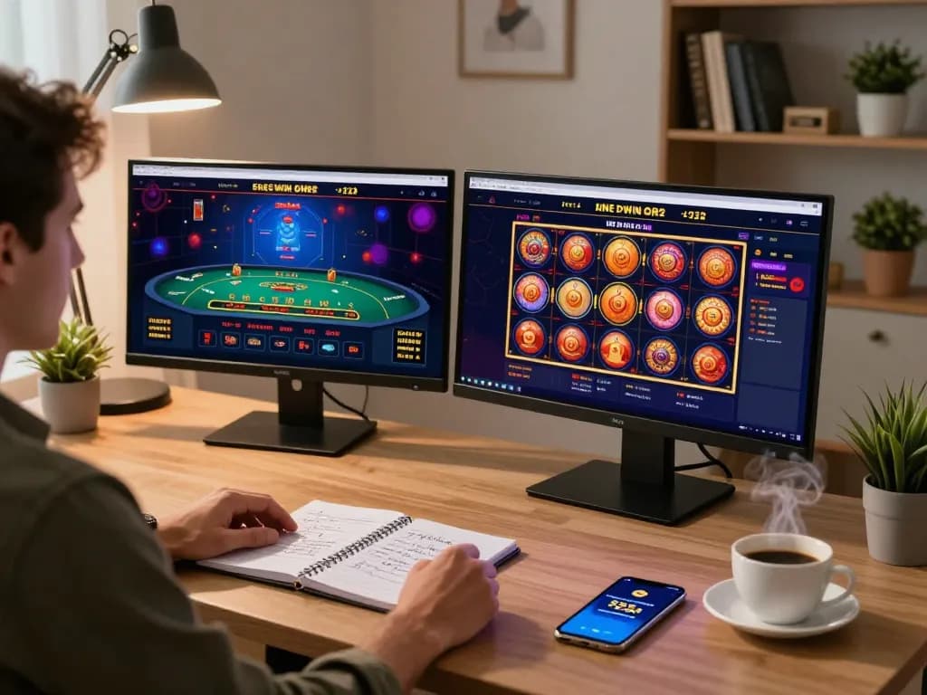 Player enjoying dynamic games at 555win org online casino with engaging setup and strategic elements.