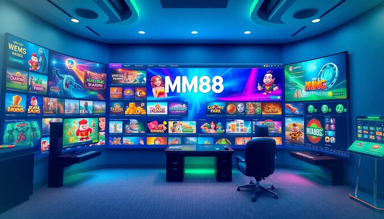 MM88 online gaming platform interface showcasing diverse games and user-friendly navigation