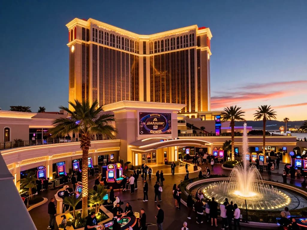 Players engaging in exciting poker games at cm88 casino under vibrant neon lights.