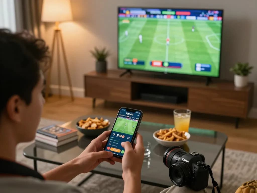 Engaging with the 789win app for live sports betting from home, enhancing the gaming experience.