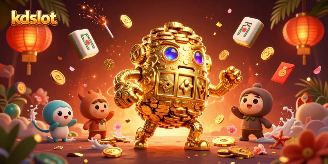 Engage with kdslot's exciting gameplay amidst golden golem and dynamic game elements.