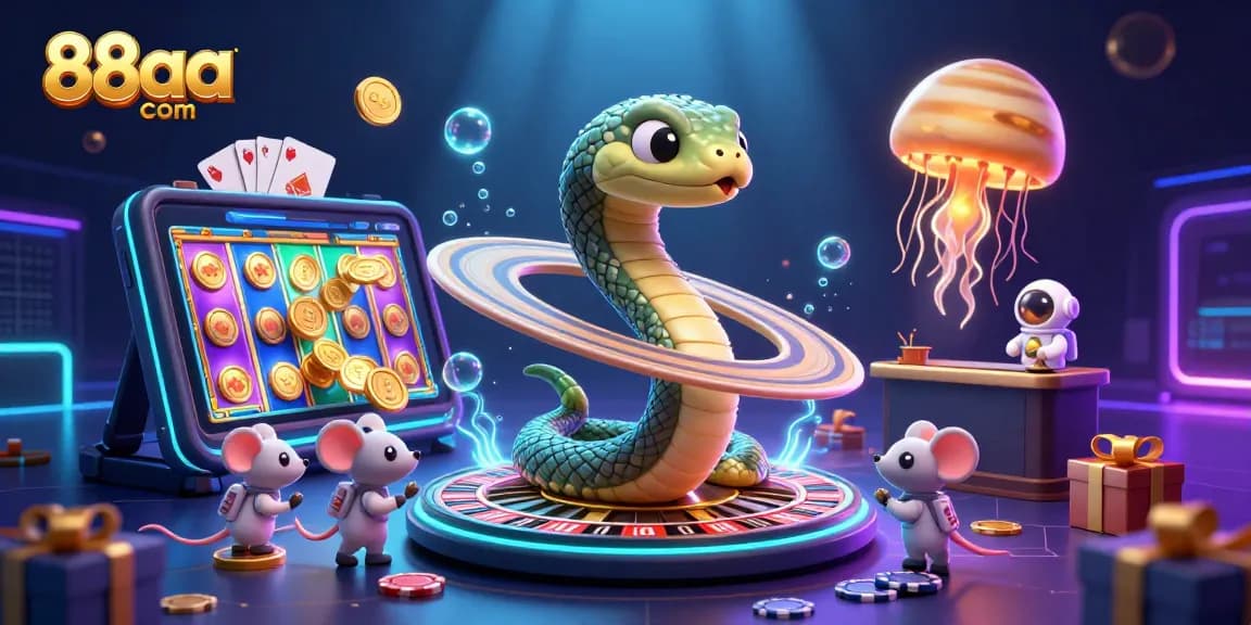 Experience thrilling slots and games at 88aa com with astronauts and a cosmic dealer.