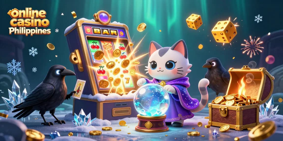 Engage with thrilling visuals of online casino Philippines showcasing exciting games and lucky symbols.