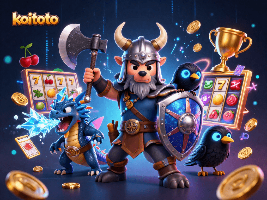 Koitoto hadiah jackpot dengan simbol buah menggiurkan dari game slot gacor.