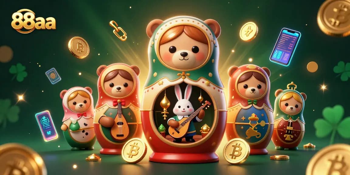 Engage with 88aa by enjoying an immersive casino experience featuring unique characters and crypto elements.