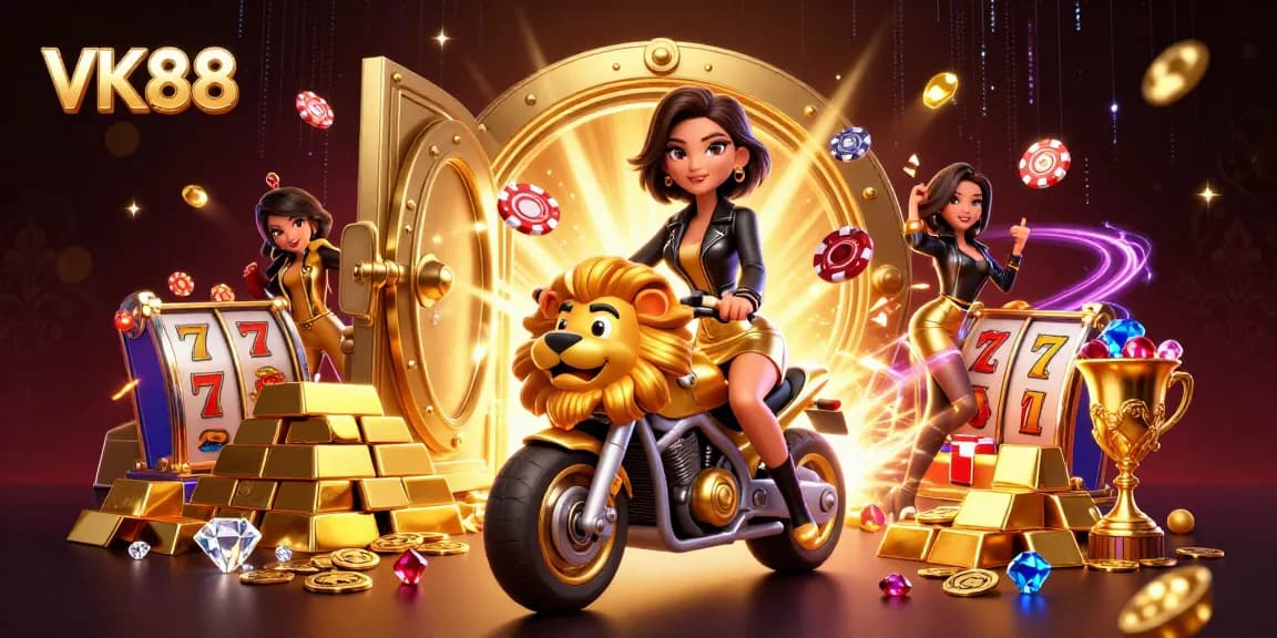 Experience VK88's vibrant casino atmosphere with thrilling game elements and glamorous action.
