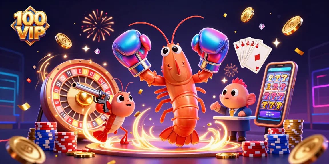 Engage in thrilling gameplay with 100 VIP's dynamic casino scene featuring vibrant characters and rich elements.
