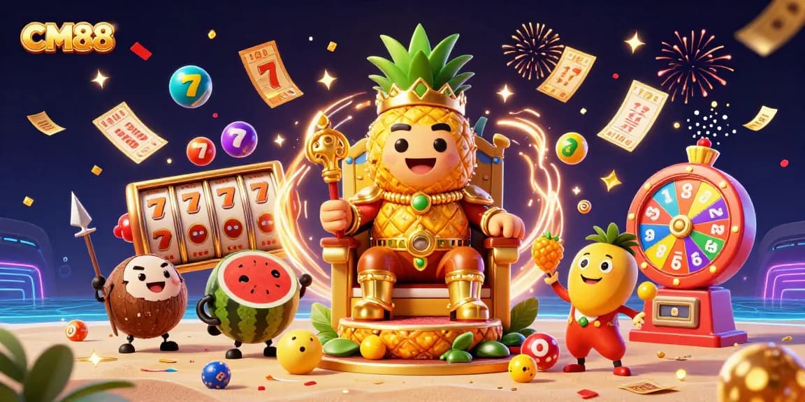 Experience thrilling gameplay and bonuses at CM88, featuring vibrant slots and dynamic casino elements.