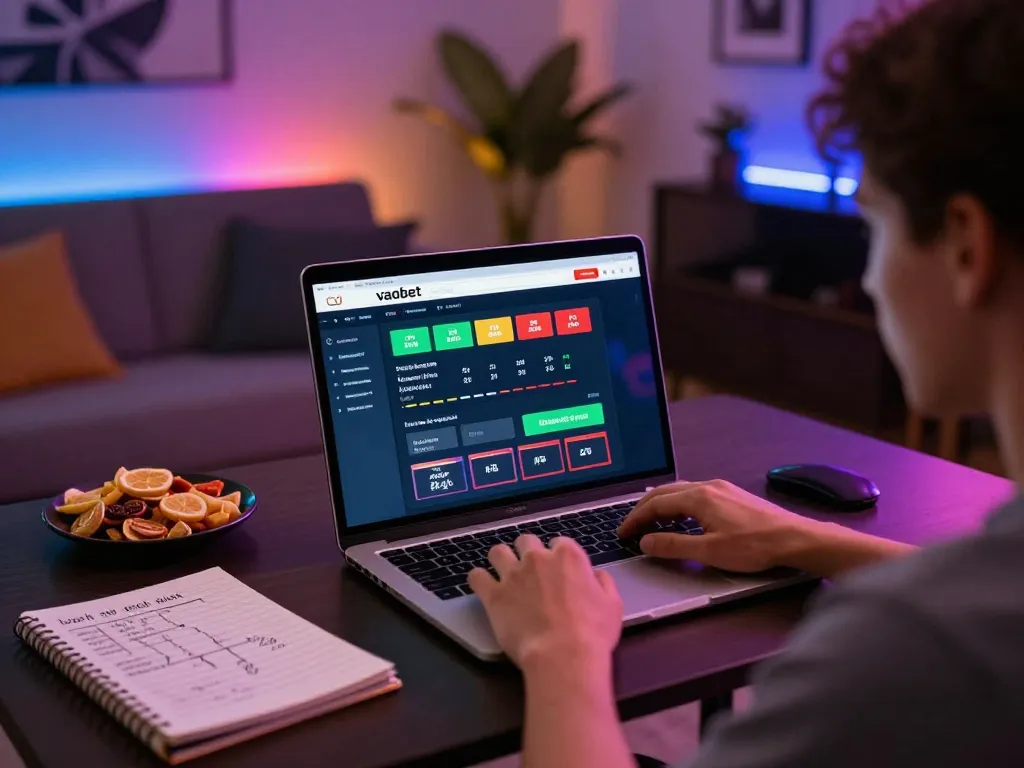 Engaging in online betting at the vaobet platform with strategic notes nearby