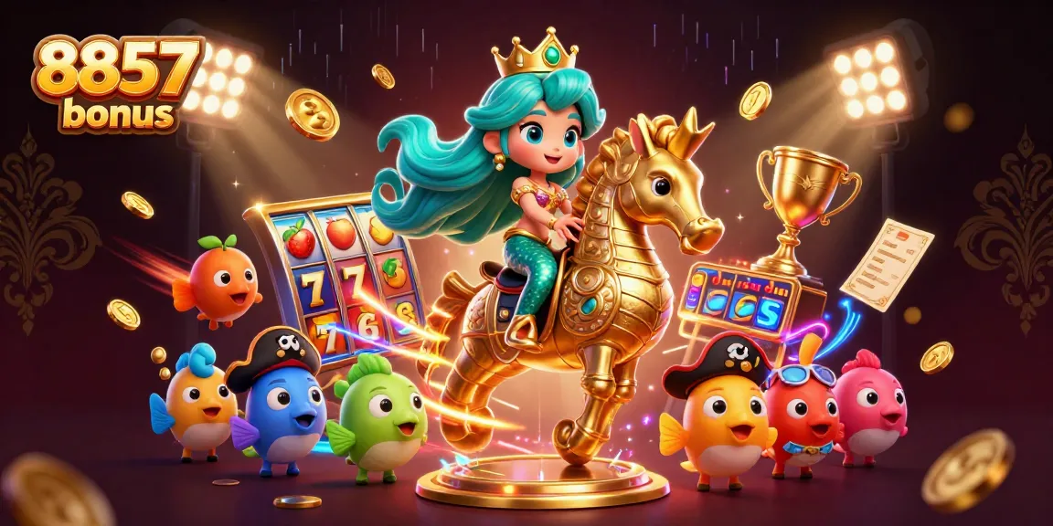Ganhe com o 8857 bônus em uma impressionante ilustração de cassino online, promovendo diversão e emoções.