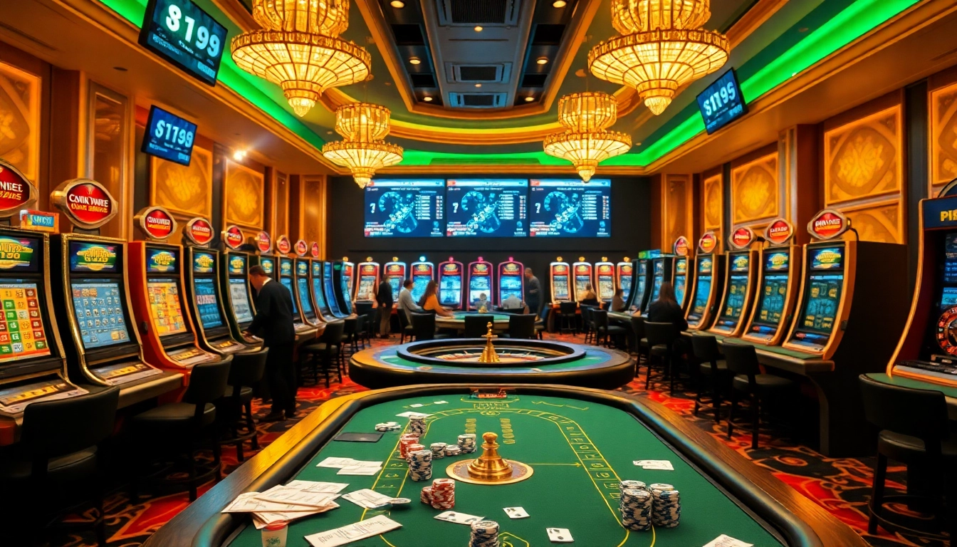 Experience the excitement of hidden wiki 2026 in a luxury casino environment filled with vibrant gaming tables.