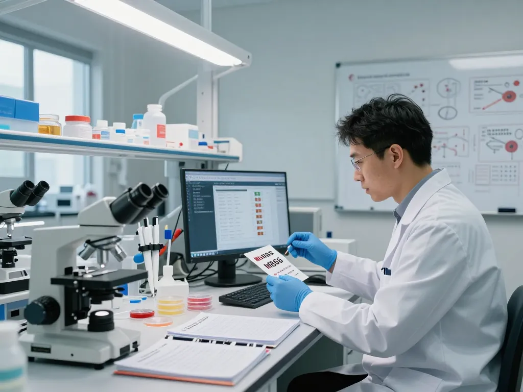 MB66 film preparation in health research lab showcasing innovative antiviral technology and research equipment.