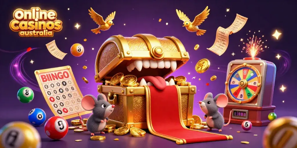 Engage with top online casinos Australia through dynamic gaming elements and whimsical characters.