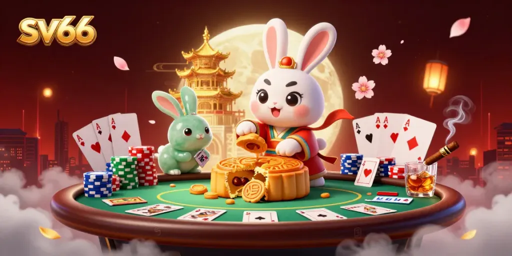 Experience thrilling gambling adventures with sv66's vibrant casino elements and characters.