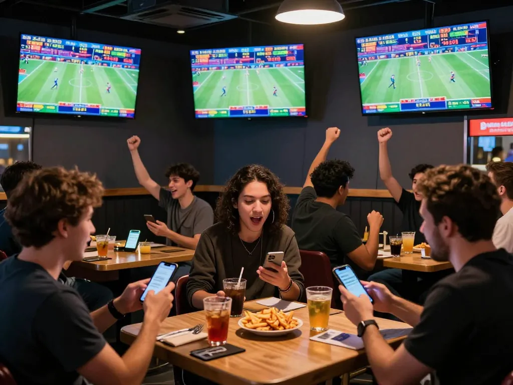 Experience the thrill of FIVE88 sports betting with fans placing live bets and cheering
