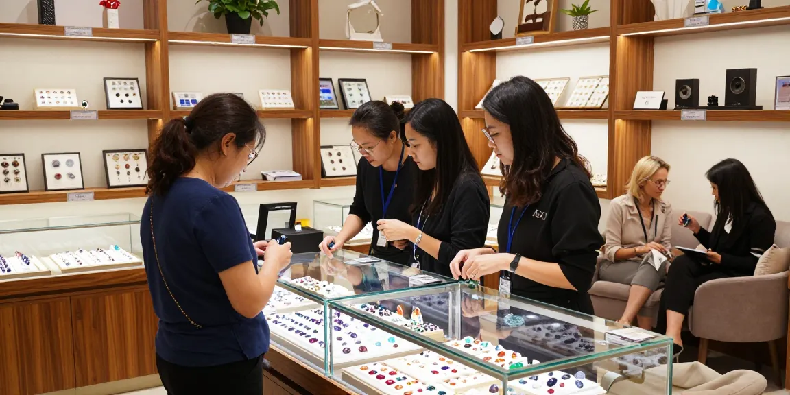 Explore gemstones at https://www.mygemspot.com in a vibrant jewelry shop with expert guidance.
