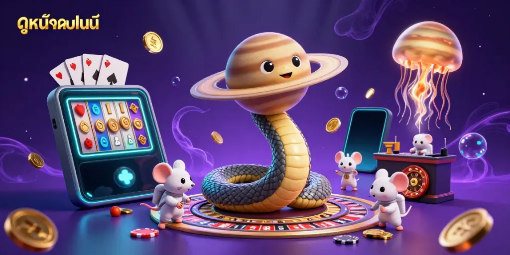 Engage with ดูหนังออนไลน์ in a dynamic 3D roulette scene featuring playful astronaut mice and cosmic elements.