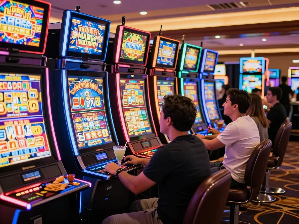 Berkolaborasi dengan mesin slot yang berwarna-warni di kasino VT789, menampilkan permainan yang menarik dan tampilan yang penuh warna