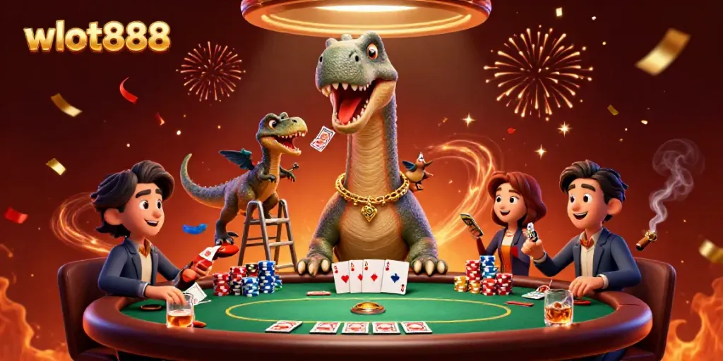 Menangkan jackpot di wslot888 dengan brontosaurus dan raptor di kasino yang meriah.