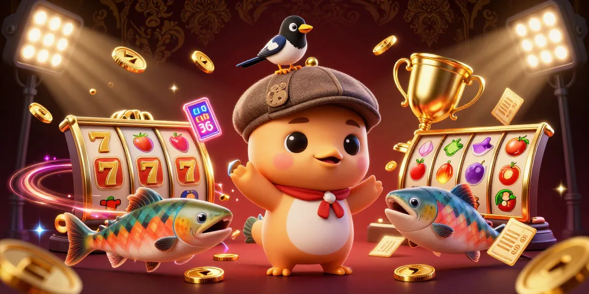 Menggoda jackpot slot gacor dengan simbol berkilauan dan karakter kartun yang menarik.