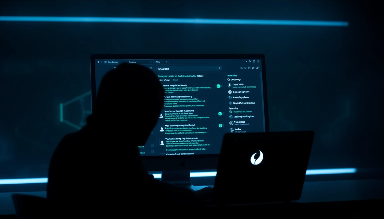 The Hidden Wiki 2026 digital interface showcasing dark web .onion links, featuring a professional and mysterious design.