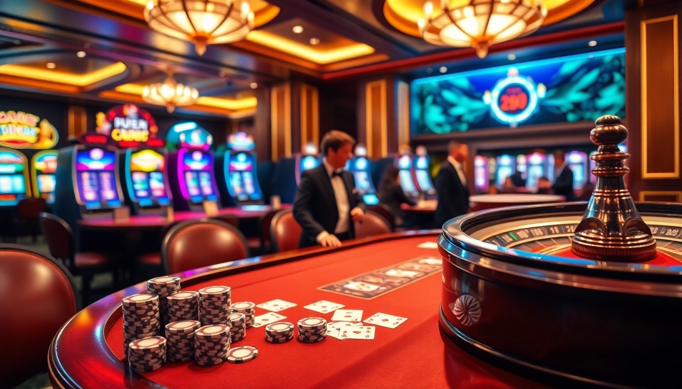 Engaging gameplay at Pahala4D featuring vibrant slot machines and poker action.