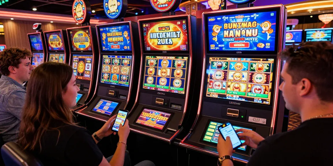 Engaged players exploring bonus buy slots at an online casino, highlighting interactive gaming excitement.