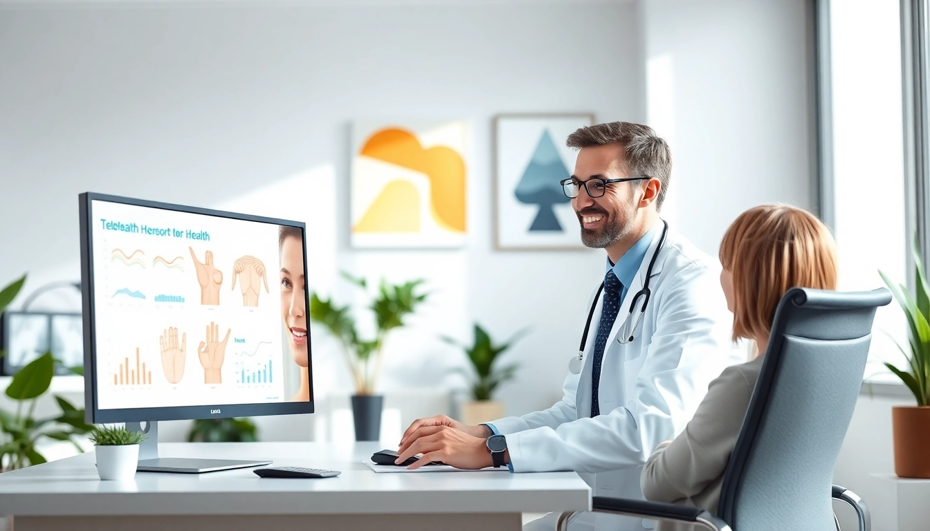 Engaging telehealth doctor for prescriptions providing virtual consultation.