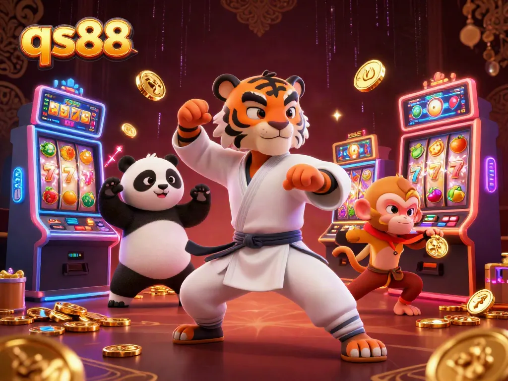 Experience thrilling slots action with qs88’s vibrant 3D cartoon characters exploring big wins and exciting gaming elements.