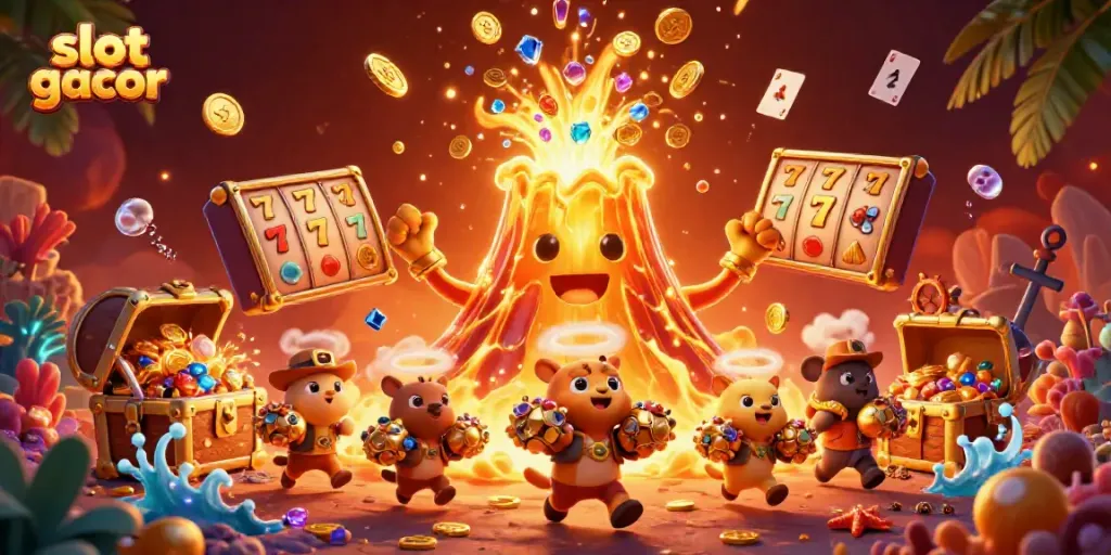 Menggunakan slot gacor untuk meraih jackpot besar dengan karakter unik yang kaya harta karun.
