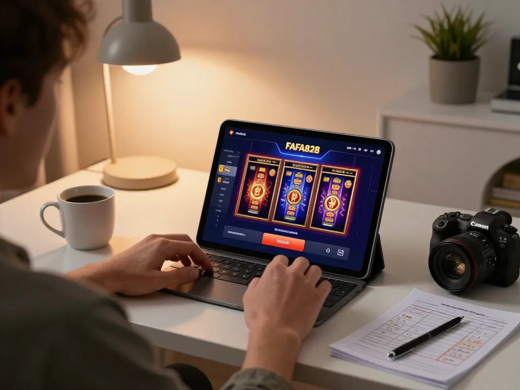 Engaged player utilizing the FAFA828 casino app at home with strategies and optimism